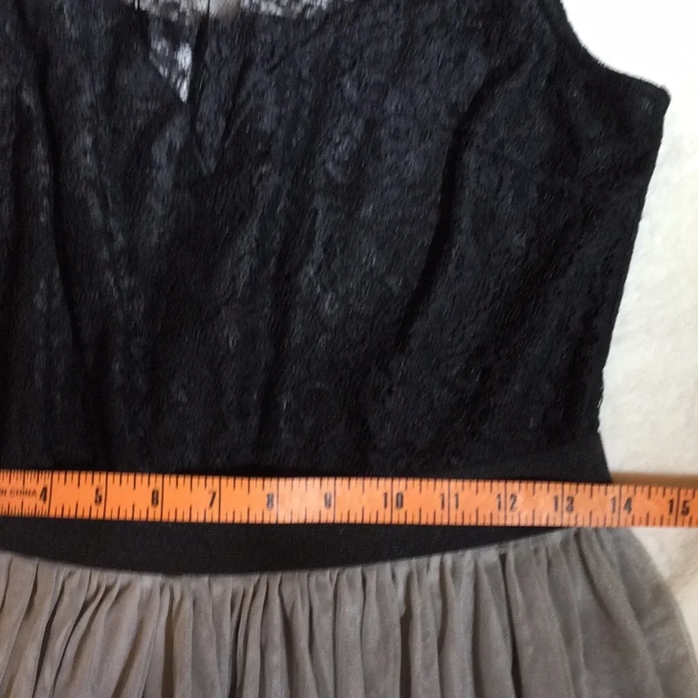 Studio City Black with sheer grey midi dress - Picture 7 of 14